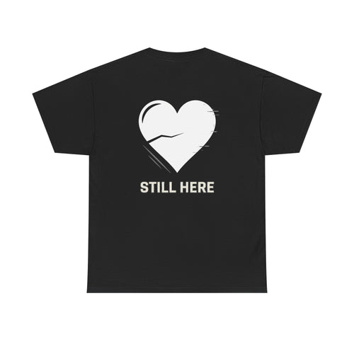 Black ‘still here’ T shirt