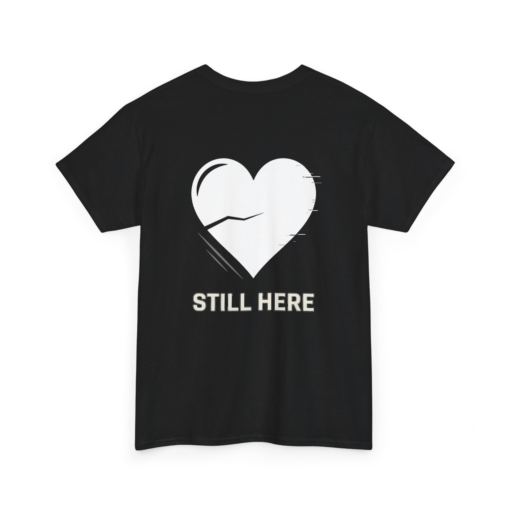 Black ‘still here’ T shirt